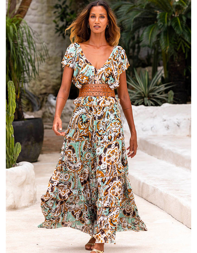 Dress Getty Brown