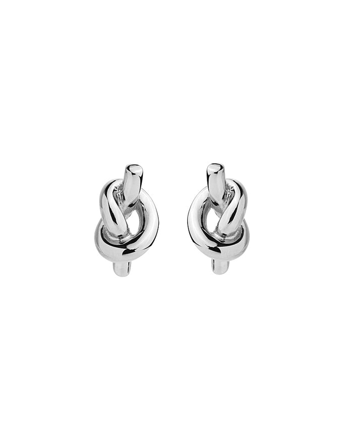 Nature's Knot Silver Stud Earring