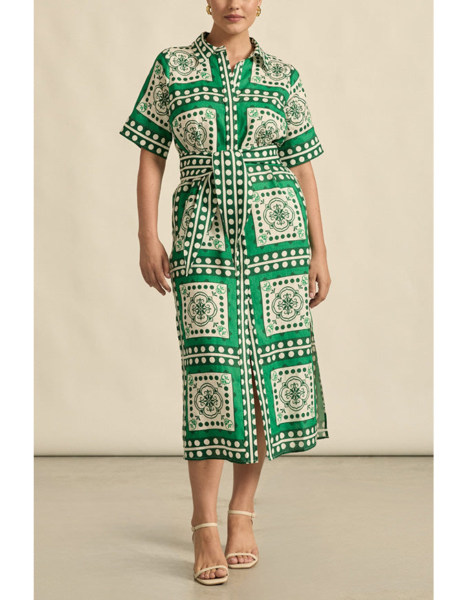 Roam Dress - Parrot Scarf