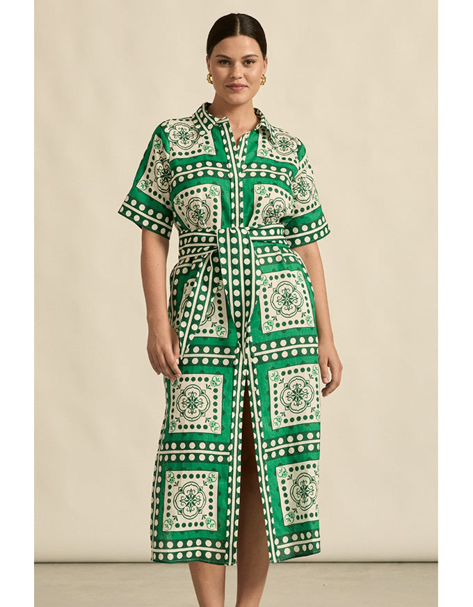 Roam Dress - Parrot Scarf