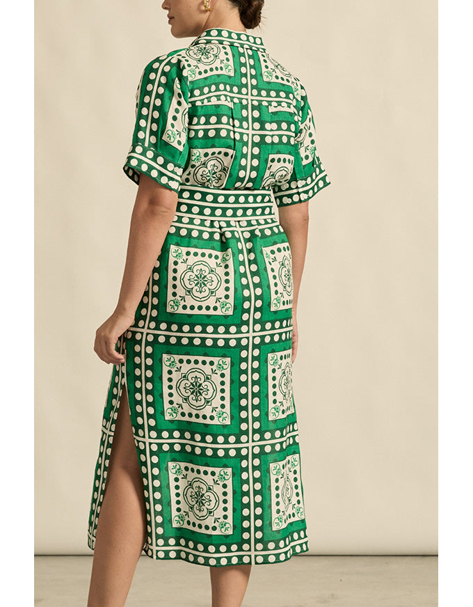 Roam Dress - Parrot Scarf