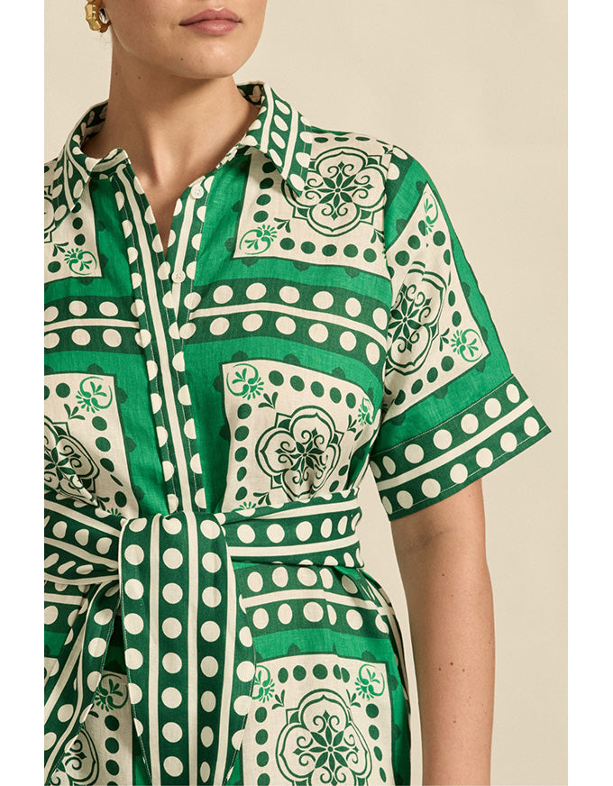 Roam Dress - Parrot Scarf