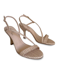 The Dotti heels in Palha Natural, from Chrissie Brazil.