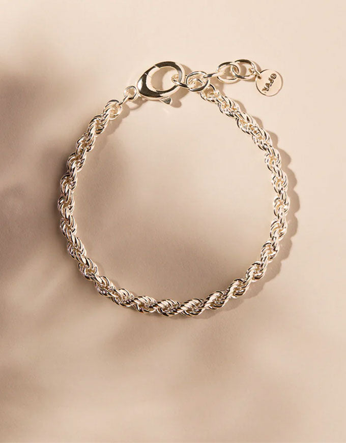 Twine Silver Chain Bracelet