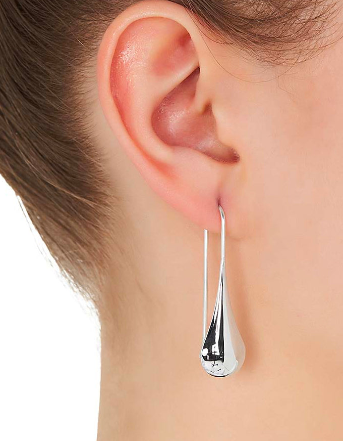 Weeping Woman Sterling Silver Teardrop Earring