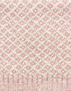 Brook Cotton Knit Cot Blanket Pink