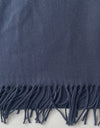 The Cashmere Scarf in Navy.