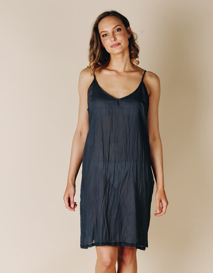 The perfect basic slip to layer under any sheer dress.