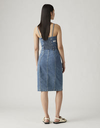 Denim Bustier Dress Dreaming Of Blue