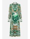 Corridor Of Calm Waist Tie Shirt Dress