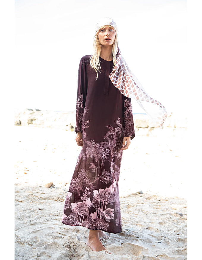Sienna Dress Sangeria Palm Viscose Crepe