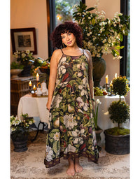 Fleur De Lune Maxi Slip Dress Magnolia
