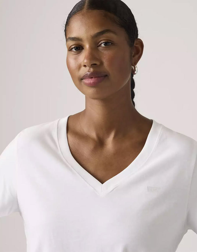 Favourite V-Neck Bright White Tee