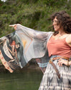 Hold Fast Bamboo Scarf w Sun, Moon & Rainbow
