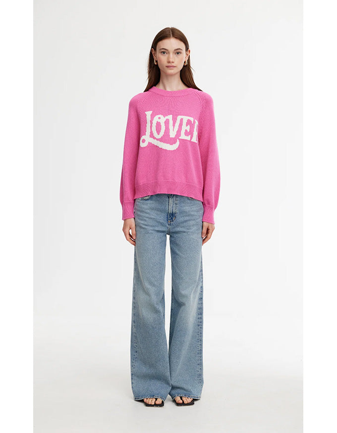 Lover Cotton/Cashmere Jumper Pink