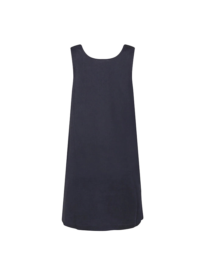 Mini Dress Navy - 100% Hemp