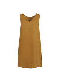 Mini Dress Ochre - 100% Hemp