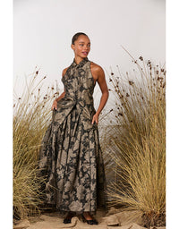 Eternal Love Skirt Black/Bronze Floral