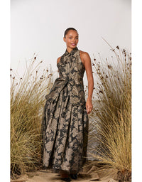 Eternal Love Skirt Black/Bronze Floral