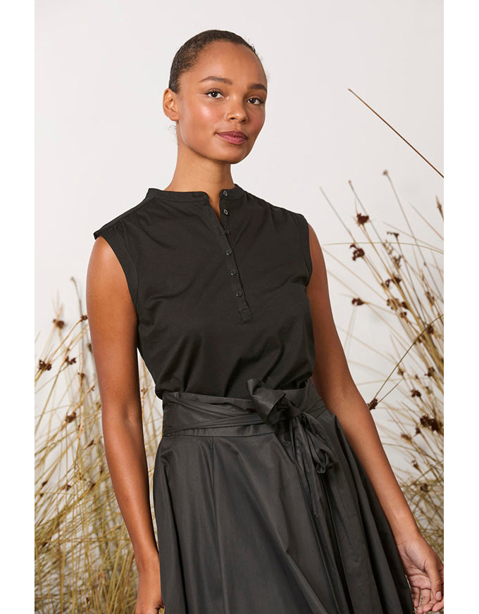 Stingray Sleeveless Top Black