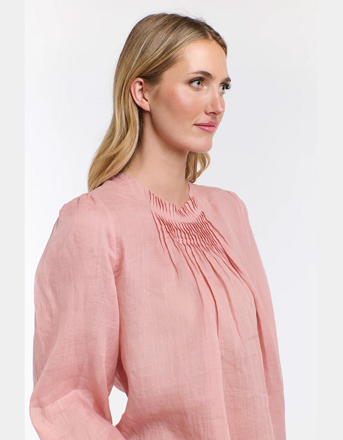 Ariel Long Sleeve Top - Tea Rose