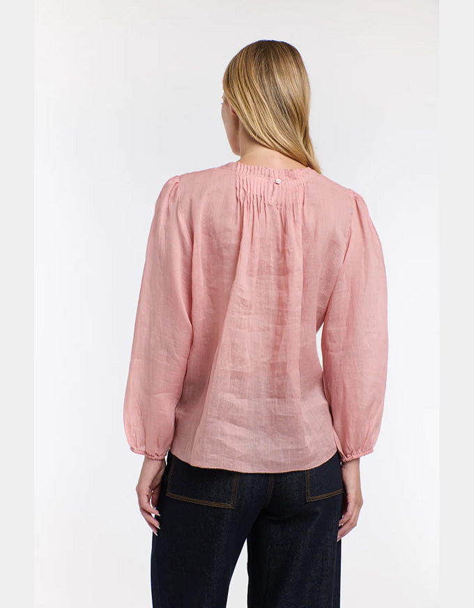 Ariel Long Sleeve Top - Tea Rose