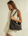 Vaucluse Leather Handbag Black