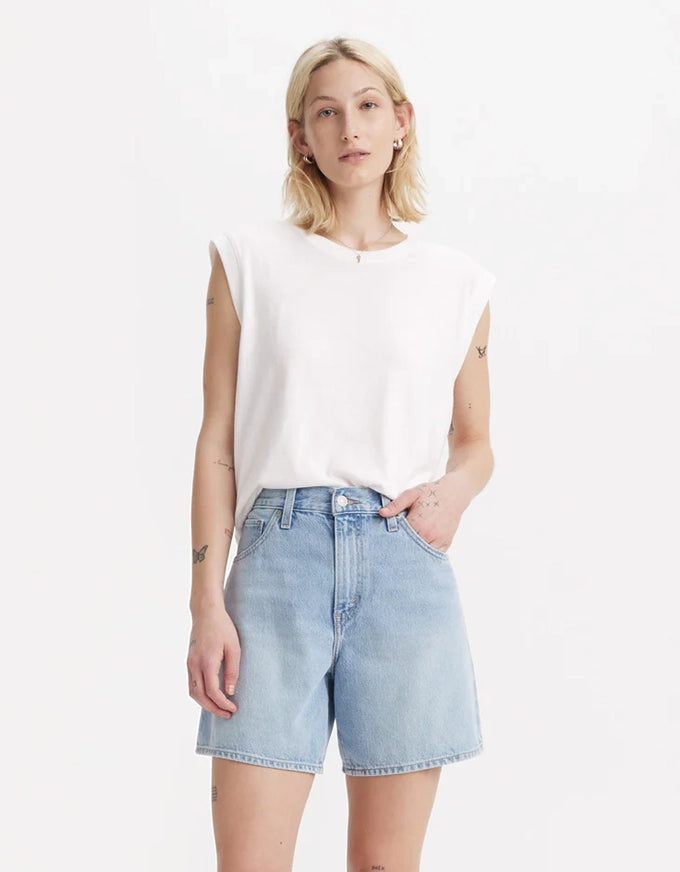 Boxy Tank White Slub