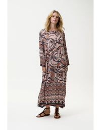 Llew Maxi Dress Valencia Cupro Mocha
