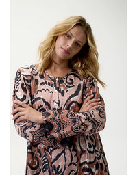 Llew Maxi Dress Valencia Cupro Mocha