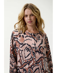 Llew Maxi Dress Valencia Cupro Mocha