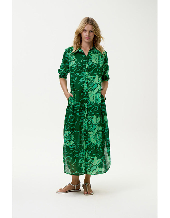 Daisy Emerald Coast Cotton Green