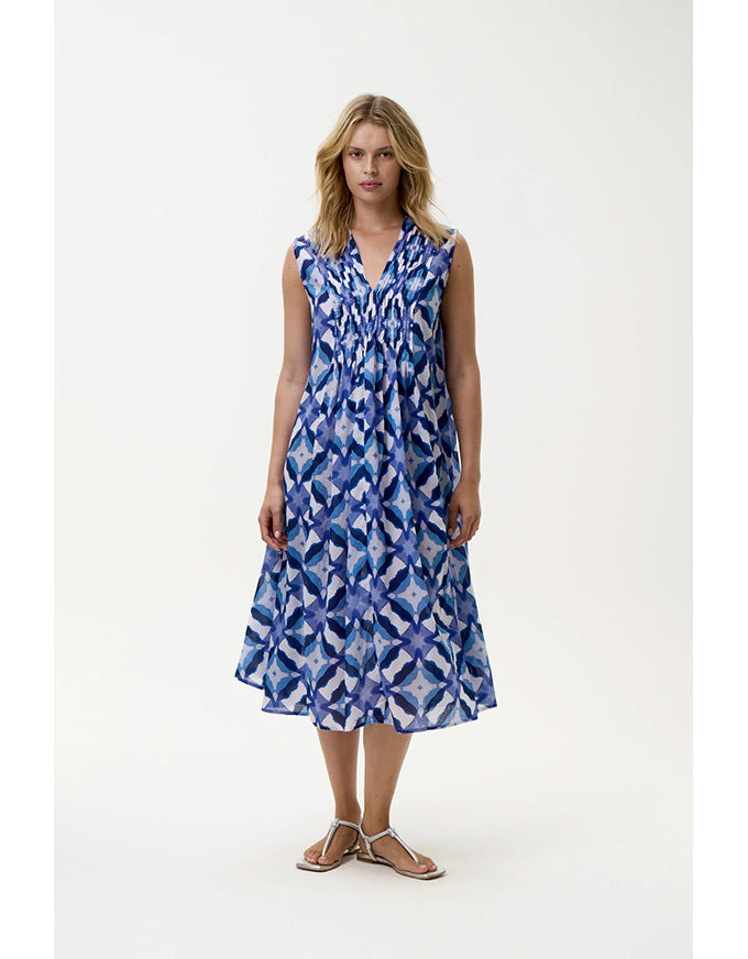 Tommy Floreat Cotton Blue Ikat