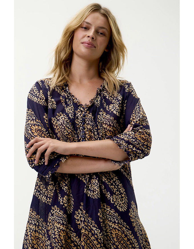 Middy Poppy Provence Cotton Navy Paisley