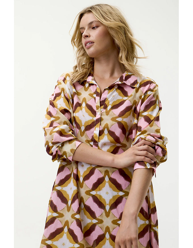 Middy Gilli Tobago Cotton Pink Ikat