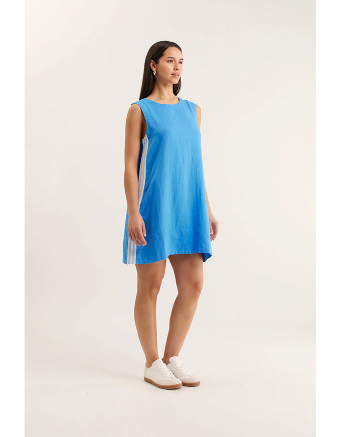 Vespa Linen Dress Cornflower