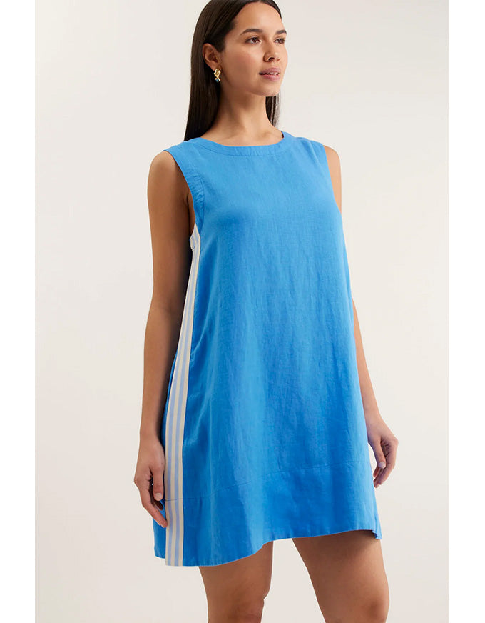 Vespa Linen Dress Cornflower