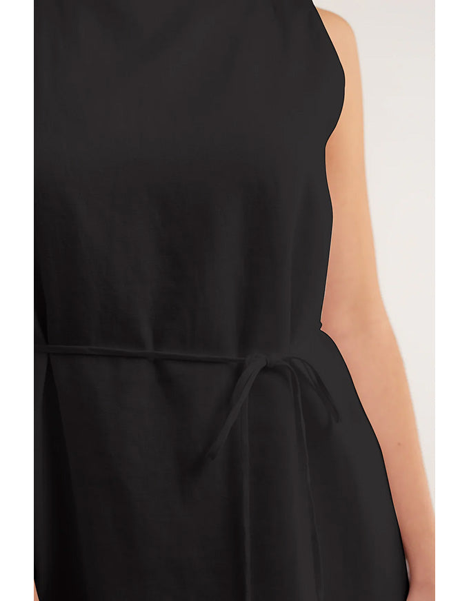 Rommy Linen Dress Black