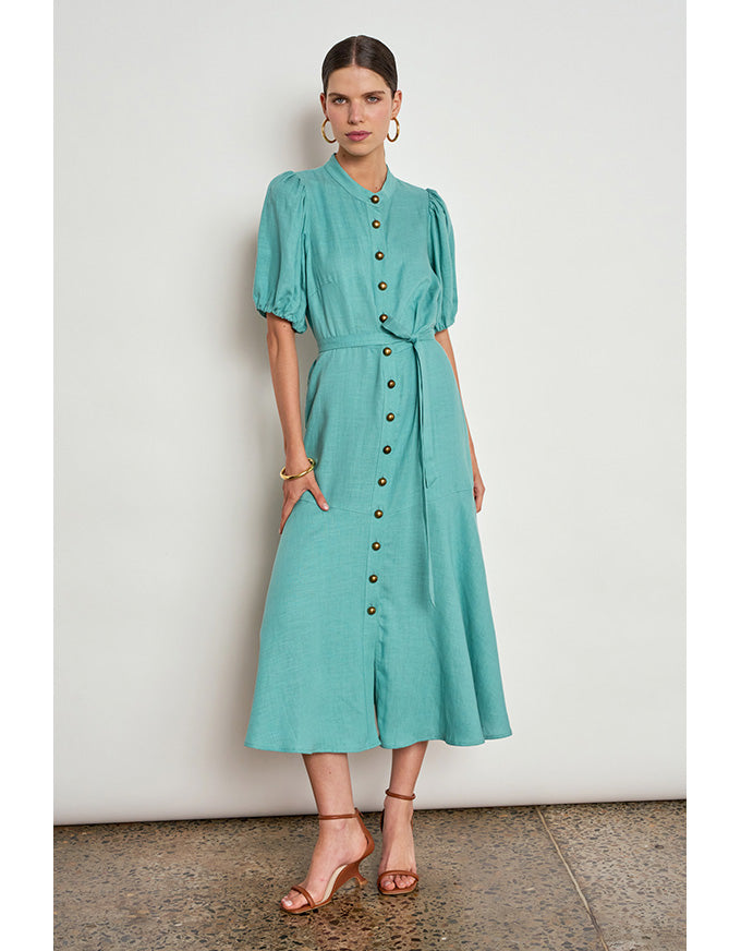 Cascade Dress Pistachio
