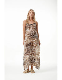 Antoinette Slip Dress Savanna Brown