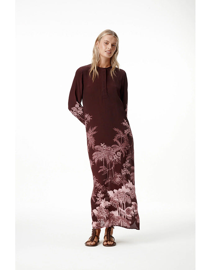 Sienna Dress Sangeria Palm Viscose Crepe