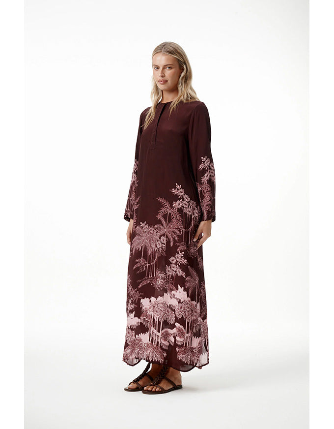 Sienna Dress Sangeria Palm Viscose Crepe