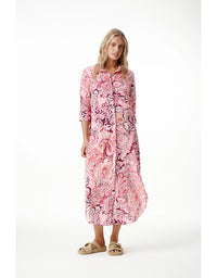 Long Daisy Dress Rosewater Paisley