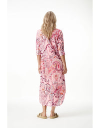 Long Daisy Dress Rosewater Paisley