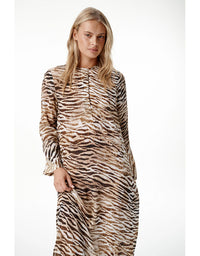 Long Genie Dress Savanna Viscose Brown