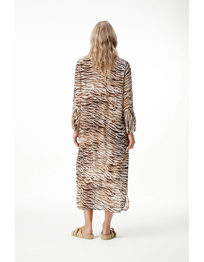 Long Genie Dress Savanna Viscose Brown