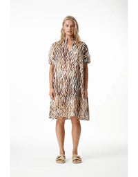 Middy Grace Dress Savanna Cotton Brown