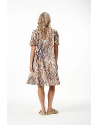 Middy Grace Dress Savanna Cotton Brown