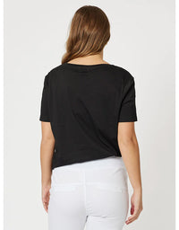 V Neck Tee - Black