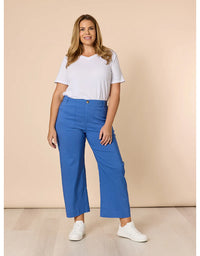 V Neck Tee - White